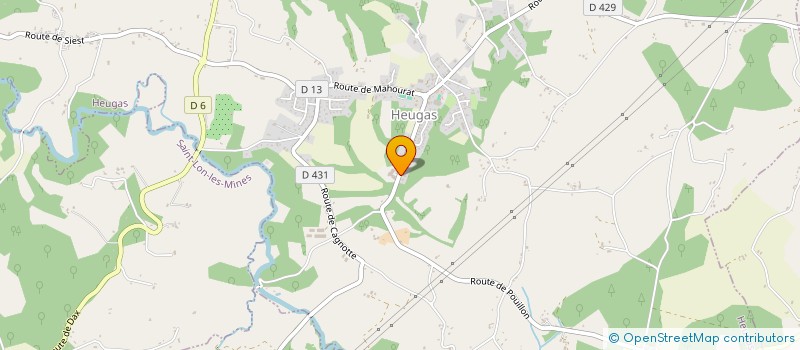 localisation de l'entreprise SCI DIVECRI  HEUGAS