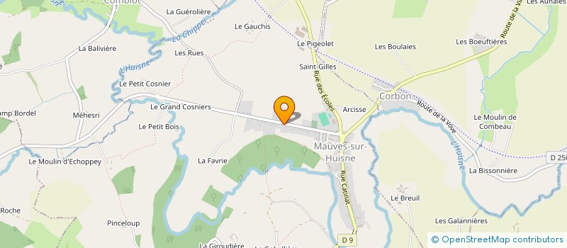 localisation de l'entreprise SCI DIVERGENTE à MAUVES-SUR-HUISNE