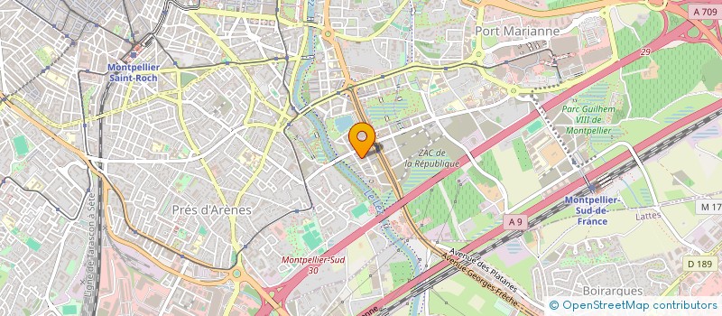 localisation de l'entreprise SCI DIVERSION à MONTPELLIER