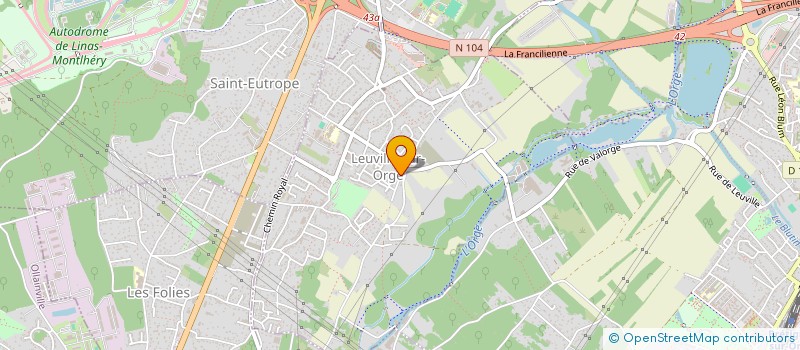 localisation de l'entreprise SCI DIVIN  LEUVILLE-SUR-ORGE