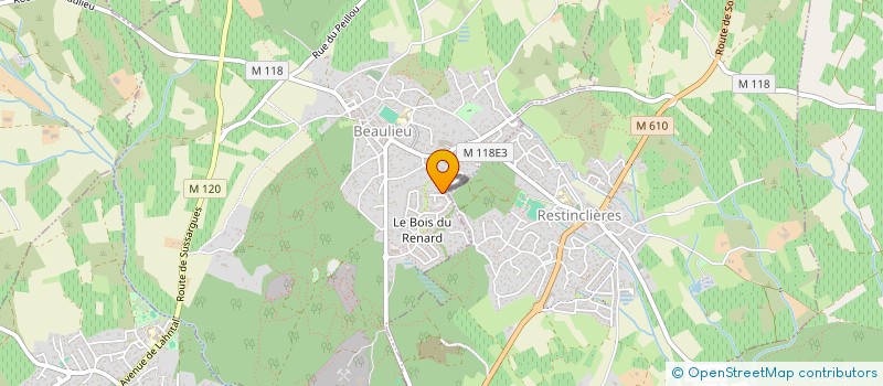 localisation de l'entreprise SCI DIVINDIA à BEAULIEU