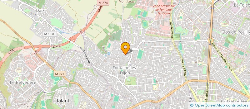 localisation de l'entreprise SCI DIVIO  FONTAINE-LES-DIJON