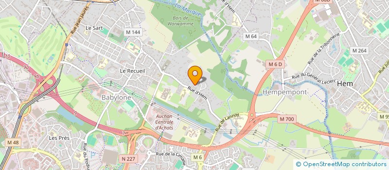 localisation de l'entreprise SCI DIVIR à VILLENEUVE-D'ASCQ