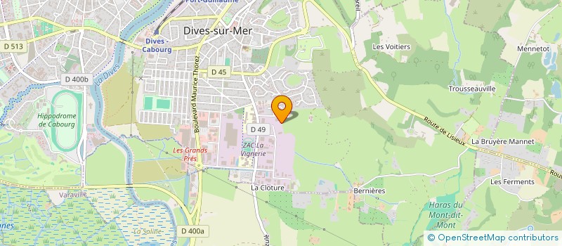 localisation de l'entreprise SCI DIVMER à DIVES-SUR-MER