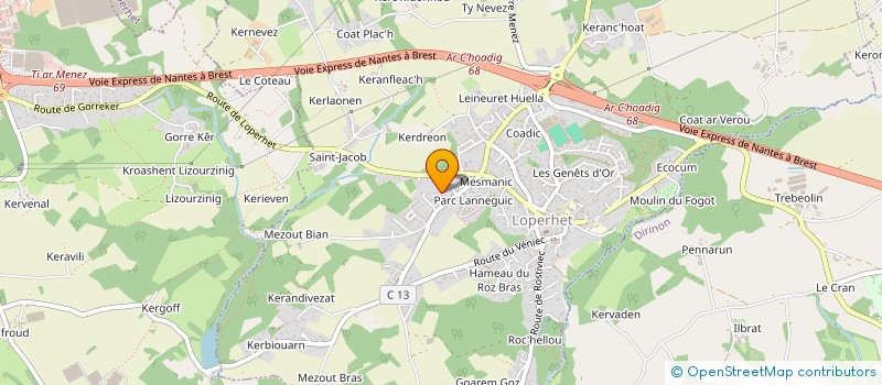 localisation de l'entreprise SCI DIWAR LAEZ  LOPERHET