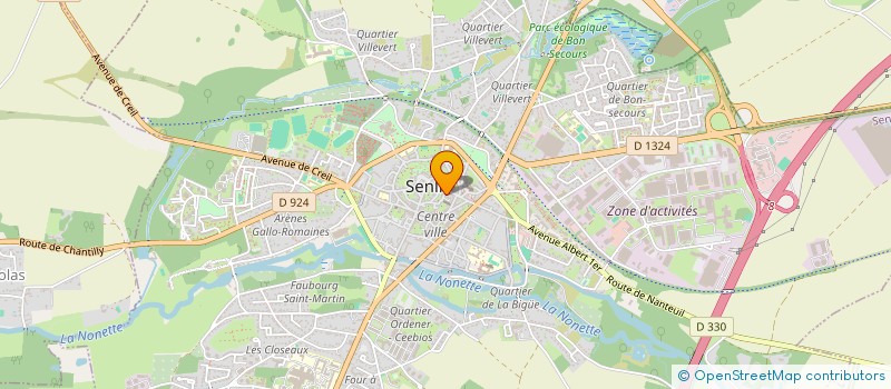 localisation de l'entreprise SCI DIX DOUZE  SENLIS