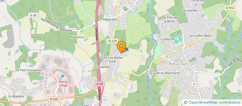localisation de l'entreprise SCI DIX NEUF à LIMOGES