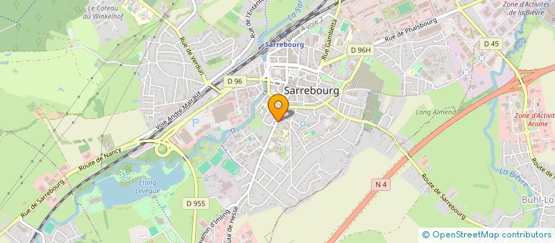 localisation de l'entreprise SCI DIX NEUF CENT SIX à SARREBOURG