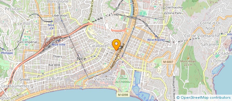 localisation de l'entreprise SCI DIX SEPT à NICE