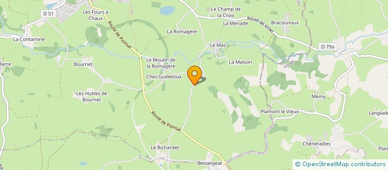 localisation de l'entreprise SCI DIXI  MARCILLAT-EN-COMBRAILLE