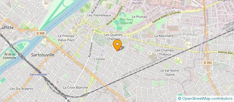 localisation de l'entreprise SCI DIZAY  SARTROUVILLE