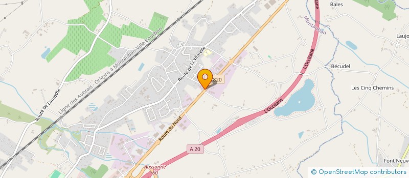 localisation de l'entreprise SCI DJ CONTROL  MONTAUBAN