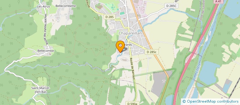 localisation de l'entreprise SCI DJ CYM  CHAPAREILLAN