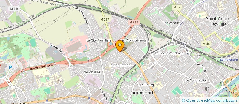 localisation de l'entreprise SCI DJ-JAC à LAMBERSART