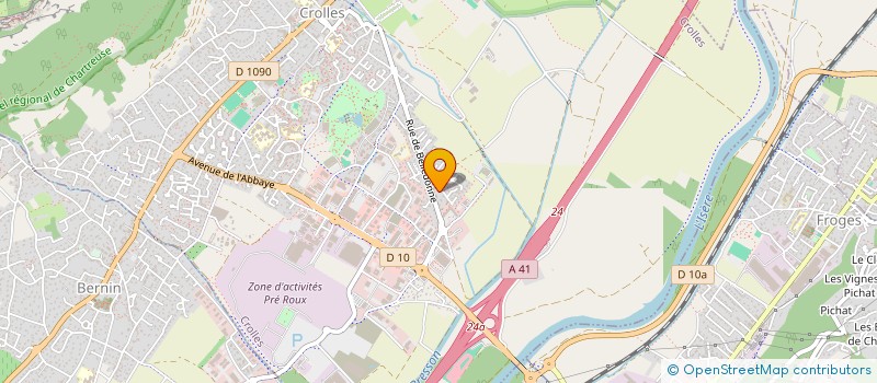 localisation de l'entreprise SCI DJ MAUREAU  CROLLES