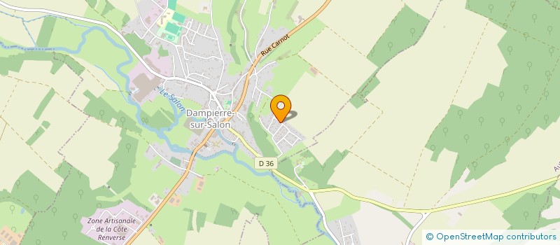 localisation de l'entreprise SCI DJ3C HECQUET  DAMPIERRE-SUR-SALON