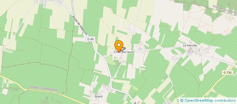 localisation de l'entreprise SCI DJA  SEGONZAC