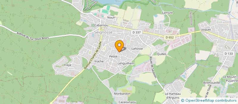 localisation de l'entreprise SCI DJAB  SEIGNOSSE