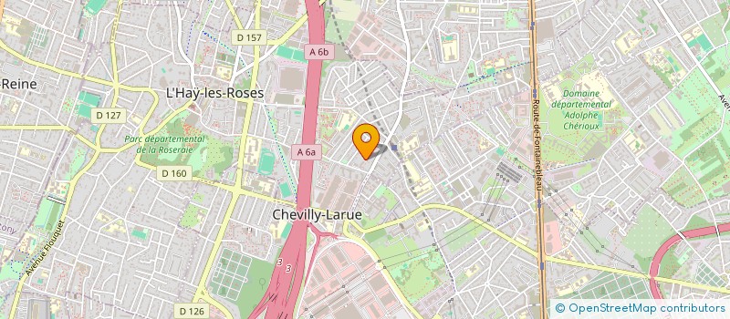 localisation de l'entreprise SCI DJAFFAR IMMO  L'HAY-LES-ROSES