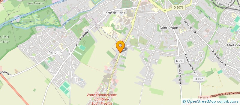 localisation de l'entreprise SCI DJAM à CAMBRAI