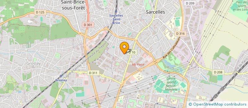 localisation de l'entreprise SCI DJANET à SARCELLES
