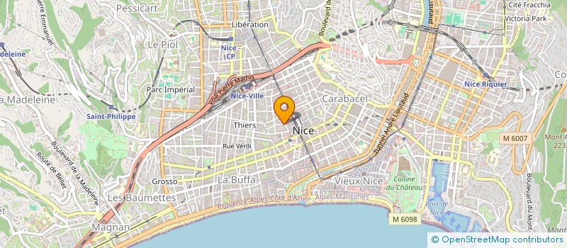 localisation de l'entreprise SCI DJAS à NICE
