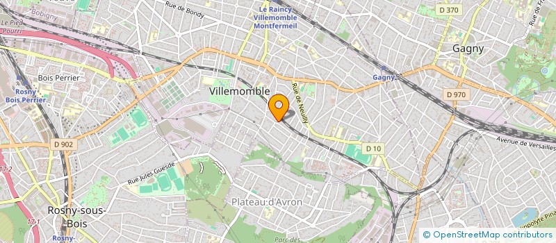 localisation de l'entreprise SCI DJAY  VILLEMOMBLE