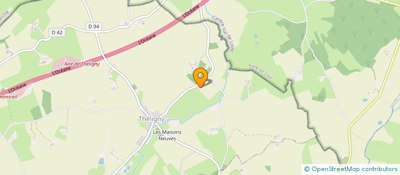 localisation de l'entreprise SCI DJB  THELIGNY