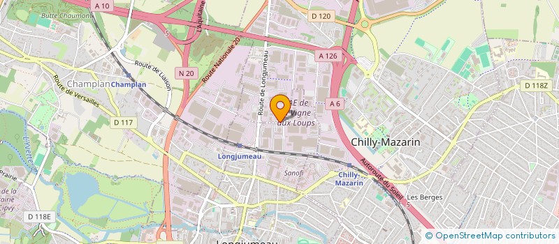 localisation de l'entreprise SCI DJCD à CHILLY-MAZARIN