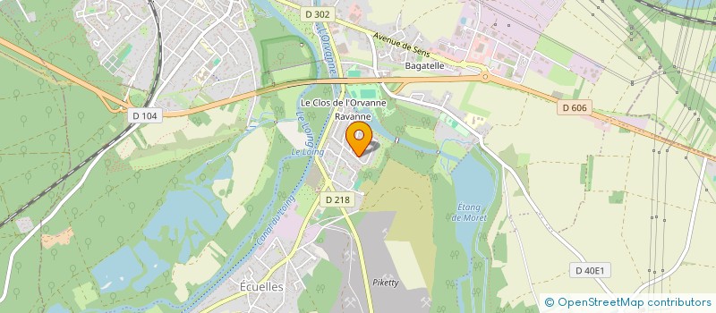 localisation de l'entreprise SCI DJEDJE  MORET-LOING-ET-ORVANNE