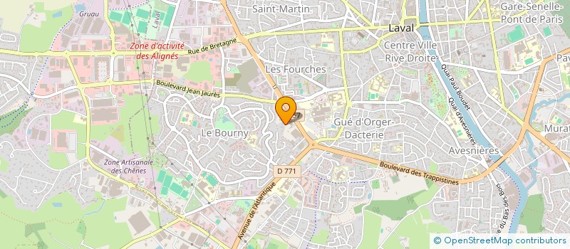 localisation de l'entreprise SCI DJEF à LAVAL