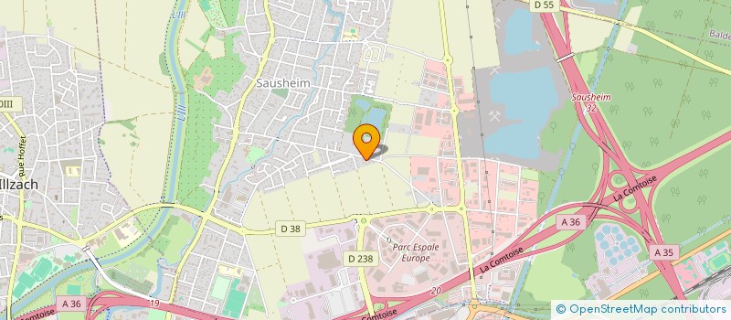 localisation de l'entreprise SCI DJEK  SAUSHEIM