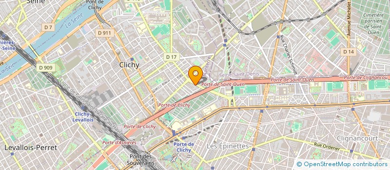 localisation de l'entreprise SCI DJELLAL à CLICHY