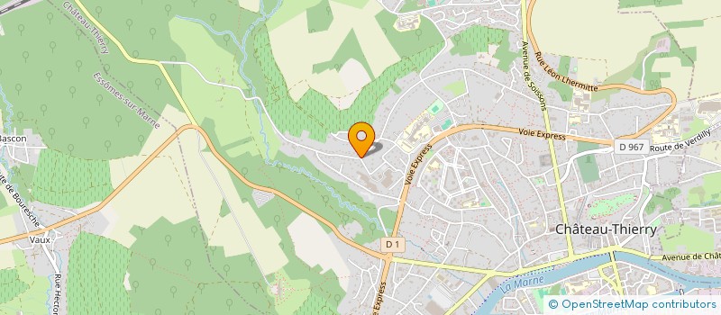 localisation de l'entreprise SCI DJELLALI 2 à CHATEAU-THIERRY