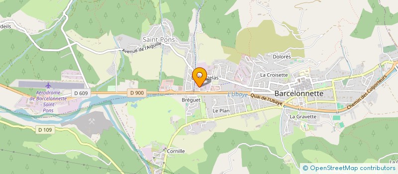 localisation de l'entreprise SCI DJELLOULI K.MDM à BARCELONNETTE