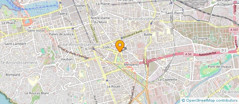 localisation de l'entreprise SCI DJENADI  MARSEILLE