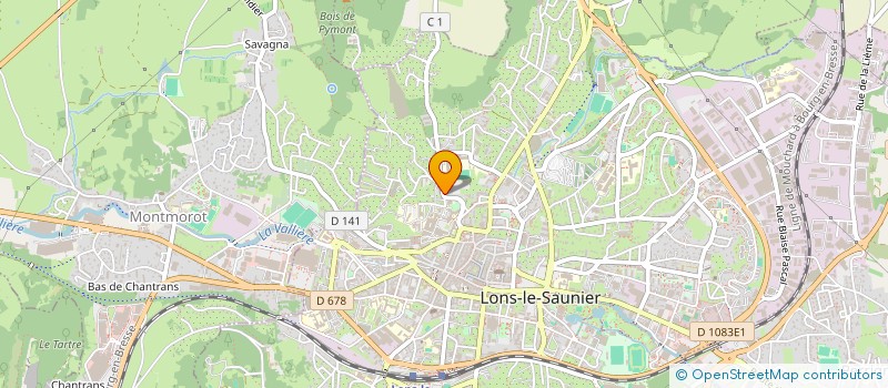 localisation de l'entreprise SCI DJERBA  LONS-LE-SAUNIER