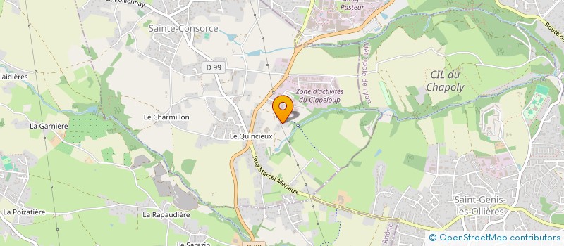 localisation de l'entreprise SCI DJF  SAINTE-CONSORCE