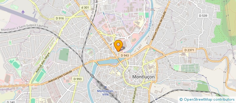 localisation de l'entreprise SCI DJF à MONTLUCON