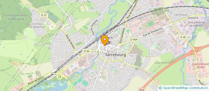 localisation de l'entreprise SCI DJFF à SARREBOURG