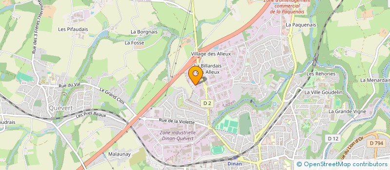 localisation de l'entreprise SCI DJGG  DINAN