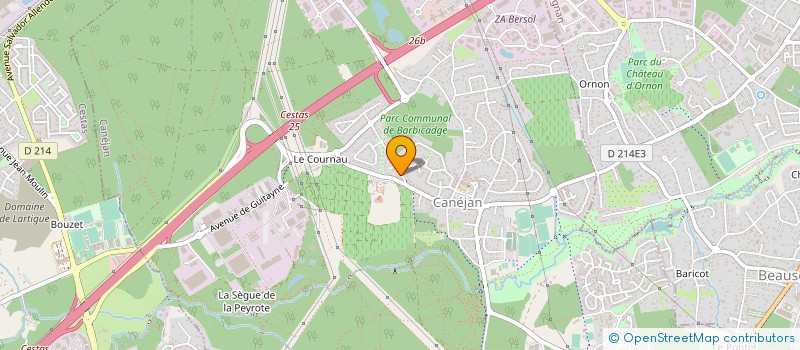 localisation de l'entreprise SCI DJHM  CANEJAN