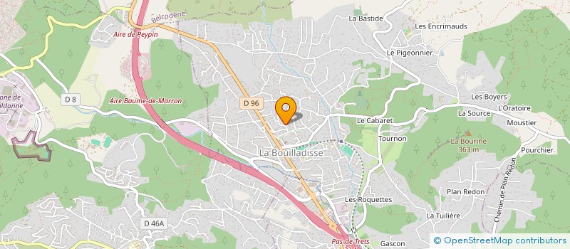 localisation de l'entreprise SCI DJIANE  LA BOUILLADISSE