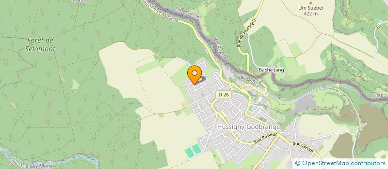 localisation de l'entreprise SCI DJIBRIL  HUSSIGNY-GODBRANGE