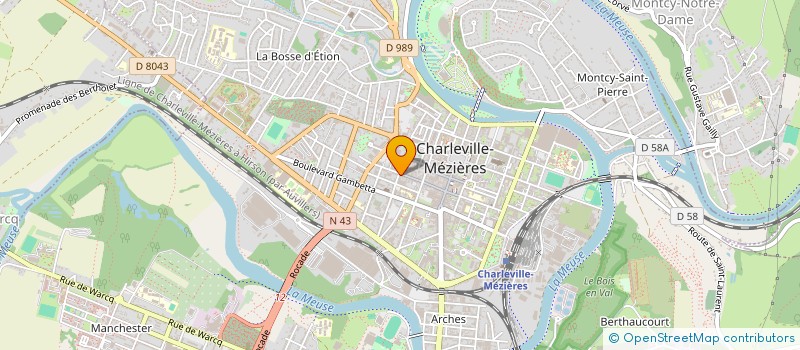 localisation de l'entreprise SCI DJIMI 08 à CHARLEVILLE-MEZIERES