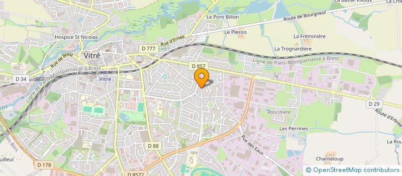 localisation de l'entreprise SCI DJLC IMMOBILIER  VITRE