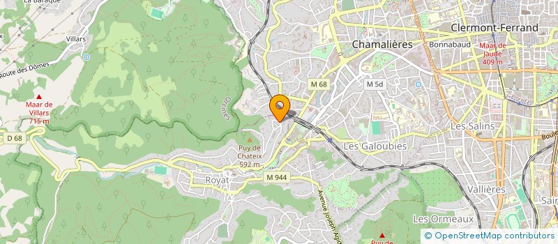 localisation de l'entreprise SCI DJLT  ROYAT