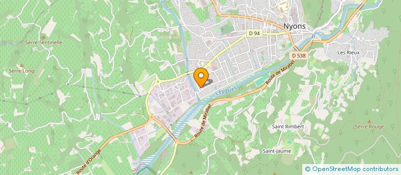 localisation de l'entreprise SCI DJM  NYONS