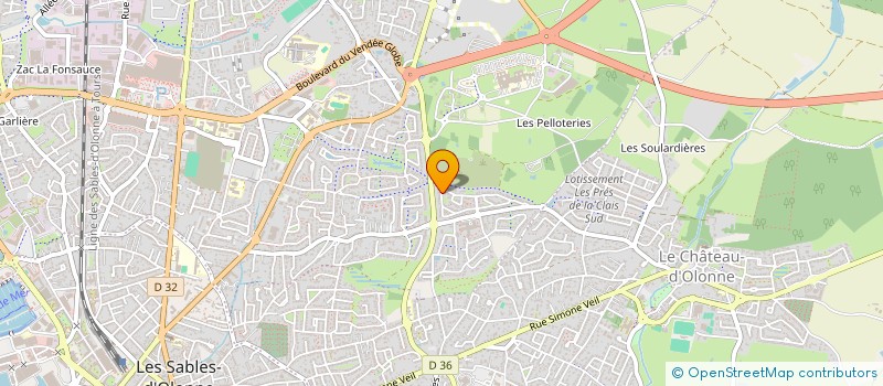 localisation de l'entreprise SCI DJM DES PELERINS à LES SABLES D'OLONNE