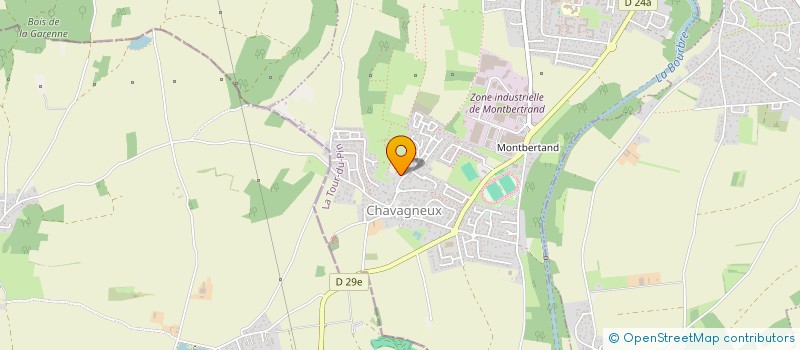 localisation de l'entreprise SCI DJMC  CHARVIEU-CHAVAGNEUX